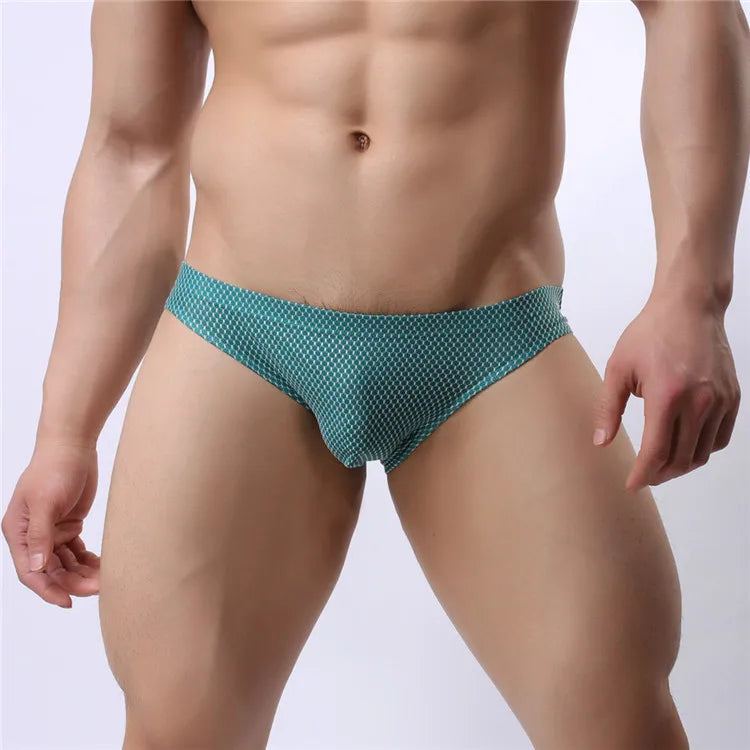 BRAVE PERSON Men's Sexy Briefs - Colourful High-Quality Nylon Underwear for Ultimate Comfort