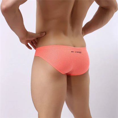 BRAVE PERSON Men's Sexy Briefs - Colourful High-Quality Nylon Underwear for Ultimate Comfort