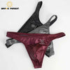 BRAVE PERSON Men's Low Waist Faux Leather Briefs