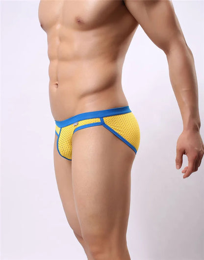 BRAVE PERSON Men's Breathable Mesh Briefs - High Quality Underwear