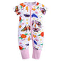 Kids Tales Sunny Adventures Cotton-Blend Double-Zip Baby Romper