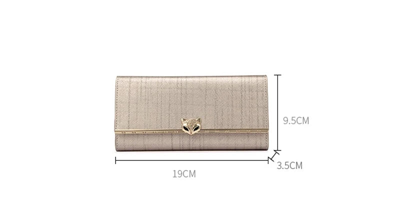 FOXER Women's Split Leather Long Wallet