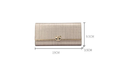 FOXER Women's Split Leather Long Wallet