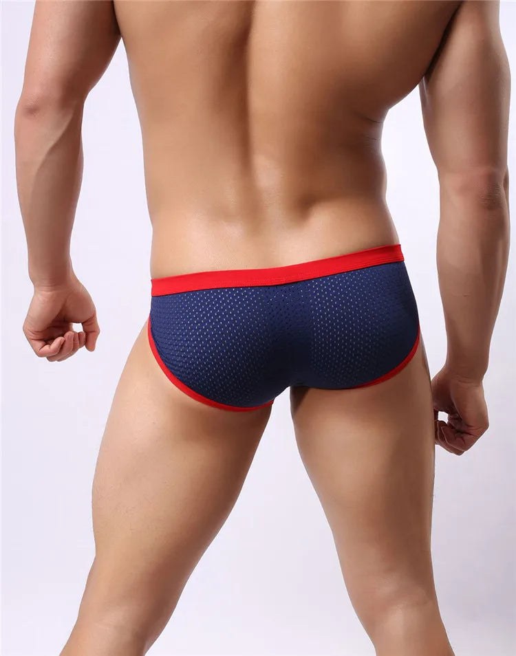 BRAVE PERSON Men's Breathable Mesh Briefs - High Quality Underwear