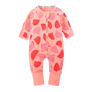 Kids Tales Everyday Wonder Cotton-Stretch Zip Baby Romper