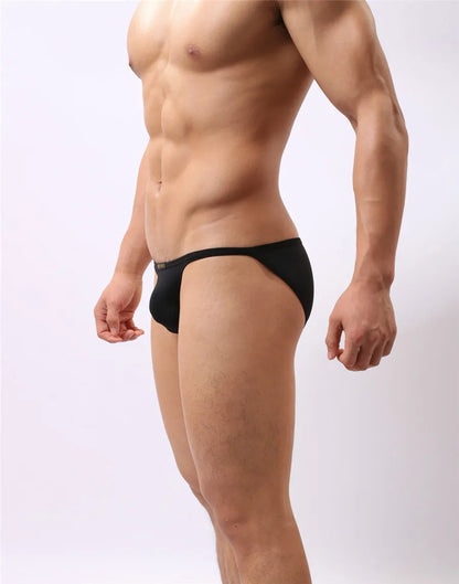 BRAVE PERSON Sexy Men's Mini Briefs Low Waist Smooth Ice Silk Nylon Underpants