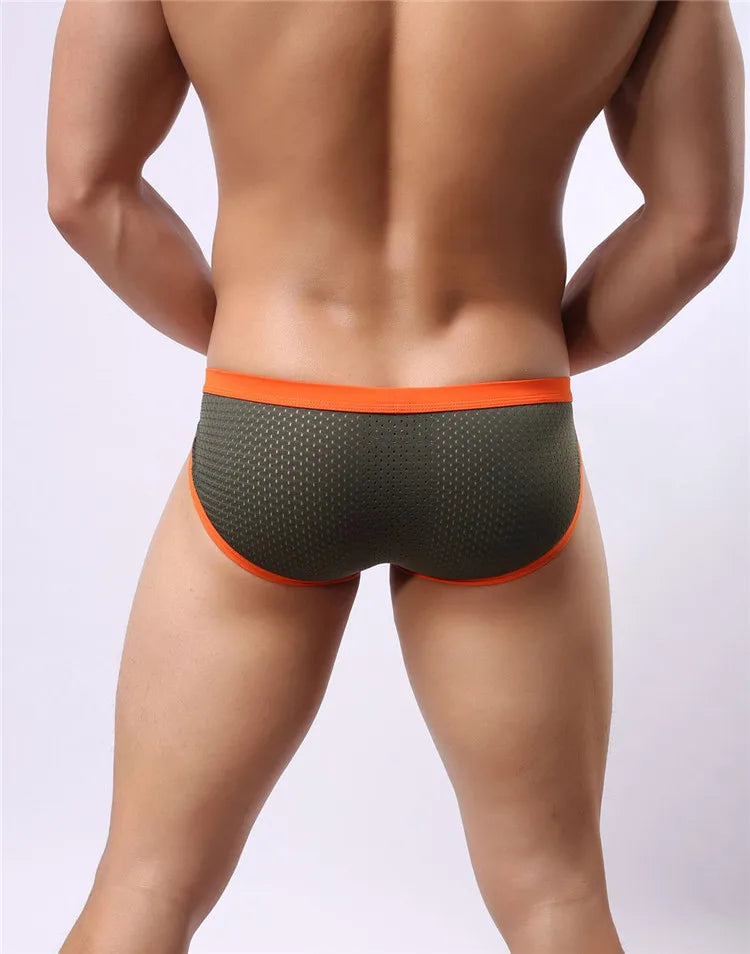 BRAVE PERSON Men's Breathable Mesh Briefs - High Quality Underwear