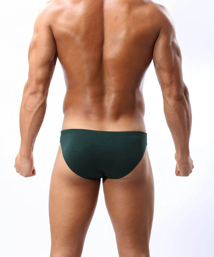 BRAVE PERSON Mens Low Rise Underwear Briefs with U Convex Pouch