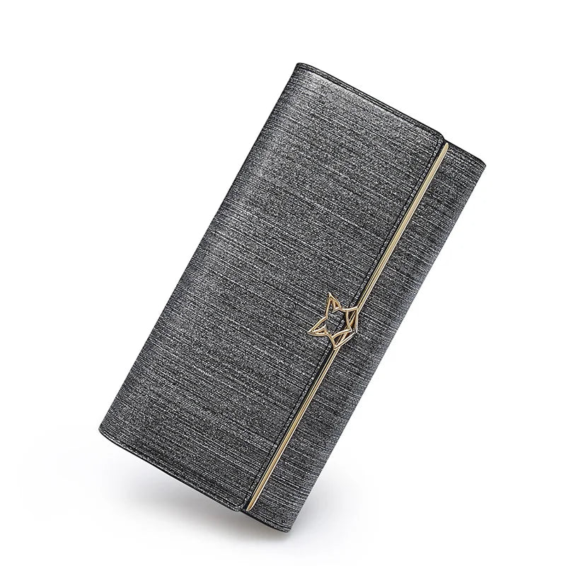 FOXER Women's Split Leather Long Wallet