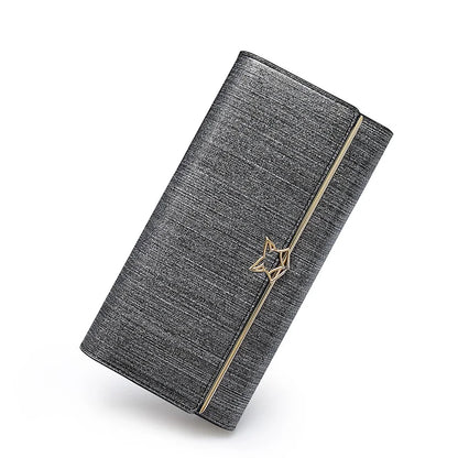 FOXER Women's Split Leather Long Wallet