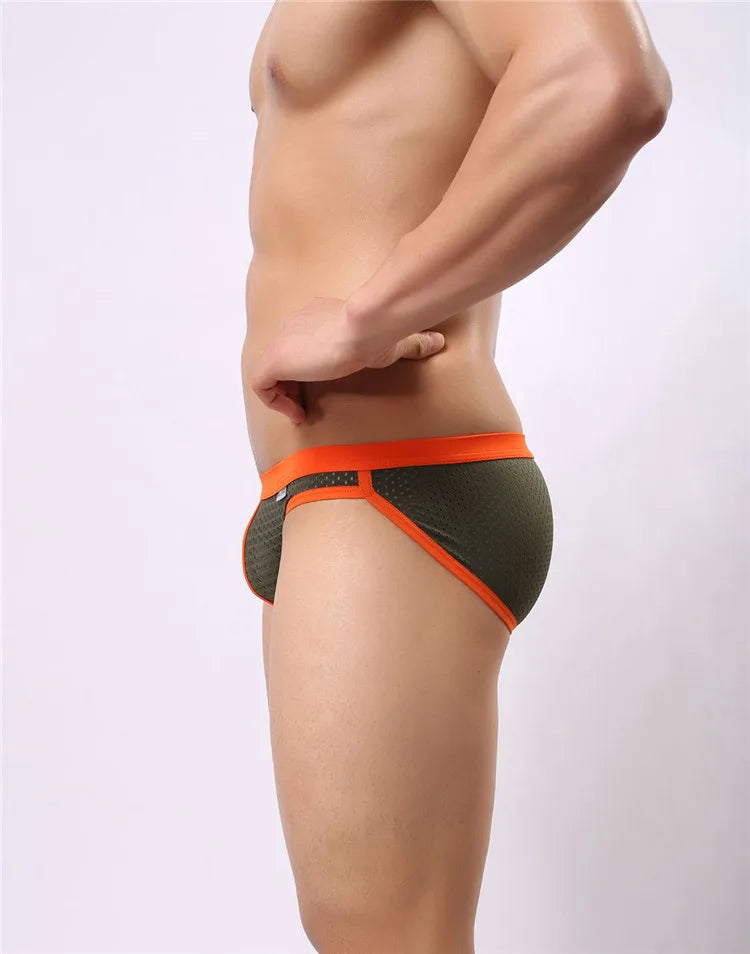 BRAVE PERSON Men's Breathable Mesh Briefs - High Quality Underwear