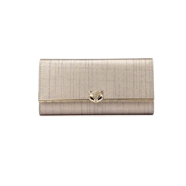 FOXER Women's Split Leather Long Wallet