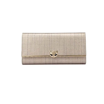 FOXER Women's Split Leather Long Wallet