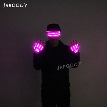 JAEOOGY 185 Flashing LED Glasses & Gloves | Six Colours