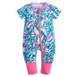 Kids Tales Sunny Adventures Cotton-Blend Double-Zip Baby Romper