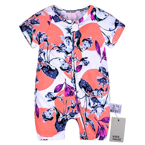 Kids Tales Sunny Side Cotton-Blend Zip Baby Romper
