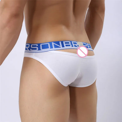 BRAVE PERSON Sexy Men's Cotton Briefs Hollow Design for Men Underwear