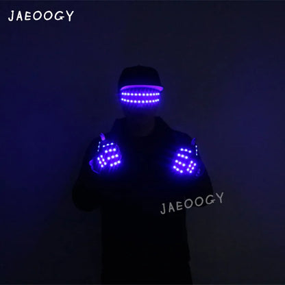 JAEOOGY 185 Flashing LED Glasses & Gloves | Six Colours
