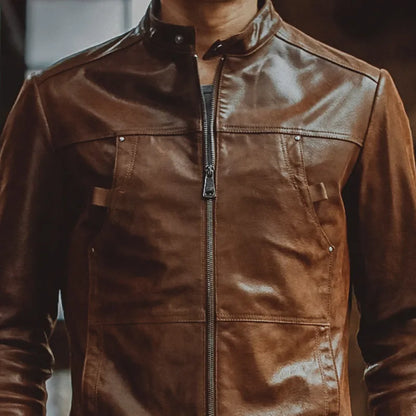FLAVOR Men's Leather Bomber Jacket – Urban Heritage