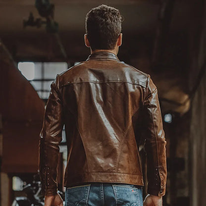 FLAVOR Men's Leather Bomber Jacket – Urban Heritage