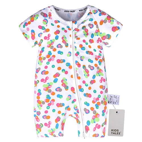 Kids Tales Sunny Side Cotton-Blend Zip Baby Romper