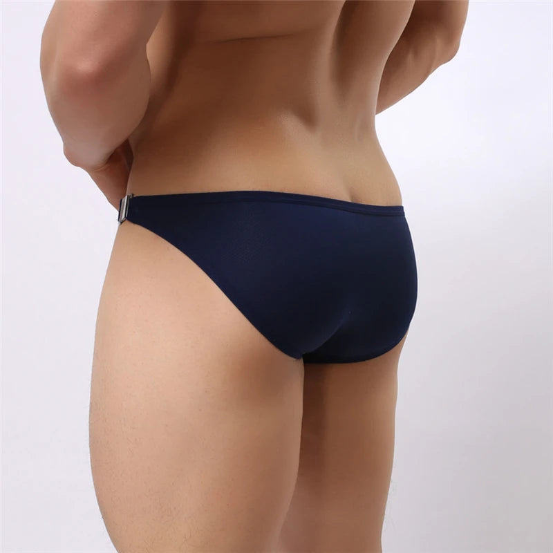 BRAVE PERSON Men's Sexy Fashion Briefs Bikini with Side Metal Buckle