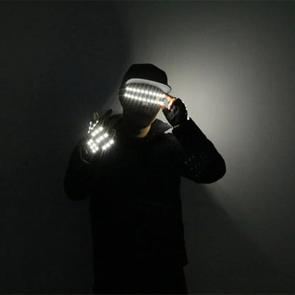 JAEOOGY 185 Flashing LED Glasses & Gloves | Six Colours