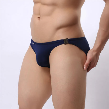 BRAVE PERSON Men's Sexy Fashion Briefs Bikini with Side Metal Buckle