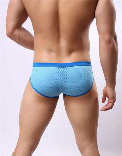 BRAVE PERSON Men's Breathable Mesh Briefs - High Quality Underwear
