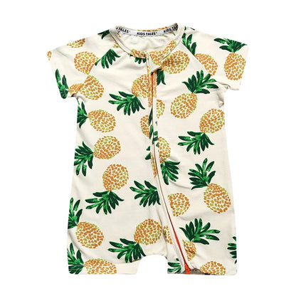 Kids Tales Sunny Side Cotton-Blend Zip Baby Romper