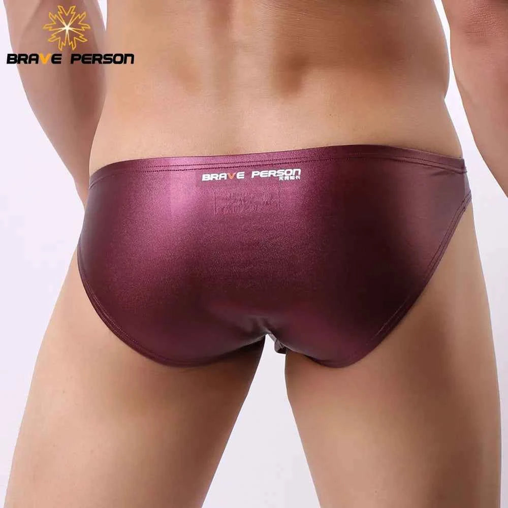 BRAVE PERSON Men's Sexy Low-Waist Underwear Briefs