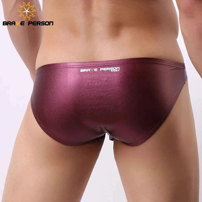 BRAVE PERSON Men's Sexy Low-Waist Underwear Briefs