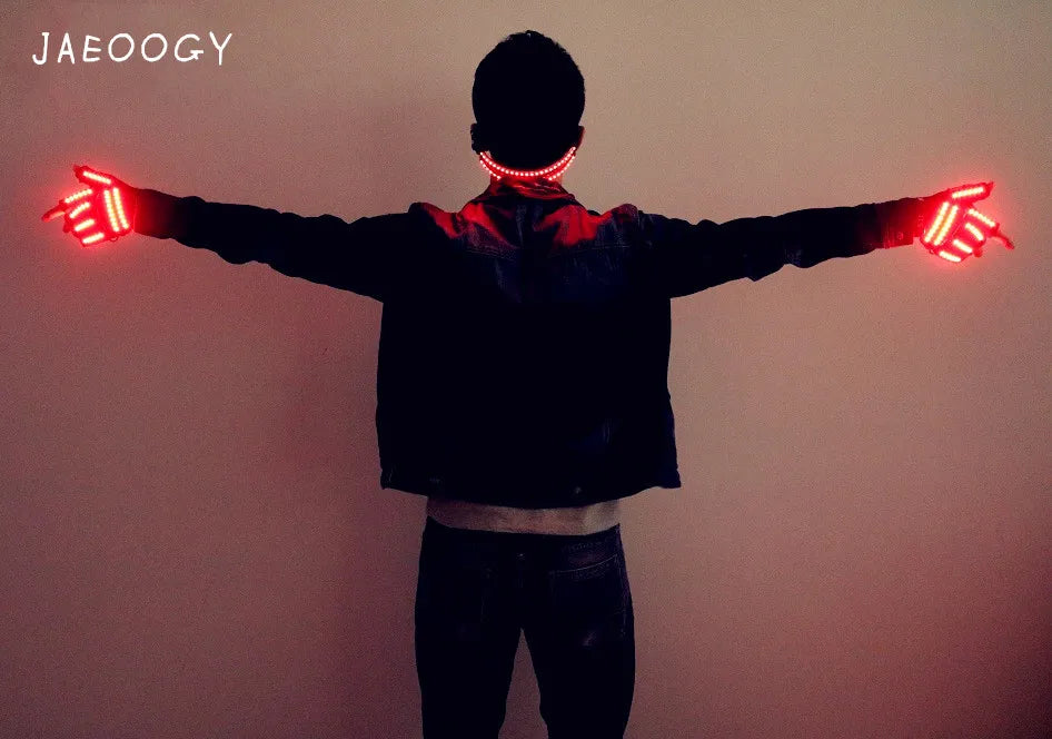 JAEOOGY 004 LED Party Glasses & Gloves | Choose Your Set