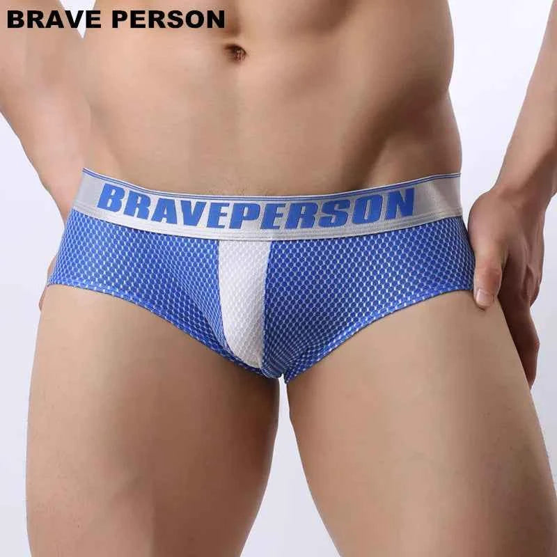 BRAVE PERSON Mens Low-Rise Boxer Briefs Sexy Fashion Underwear
