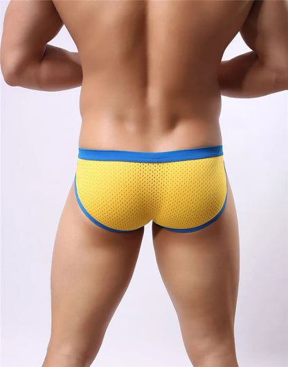 BRAVE PERSON Men's Breathable Mesh Briefs - High Quality Underwear