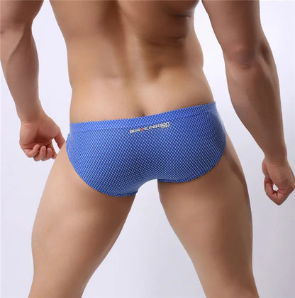 BRAVE PERSON Men's Sexy Briefs - Colourful High-Quality Nylon Underwear for Ultimate Comfort