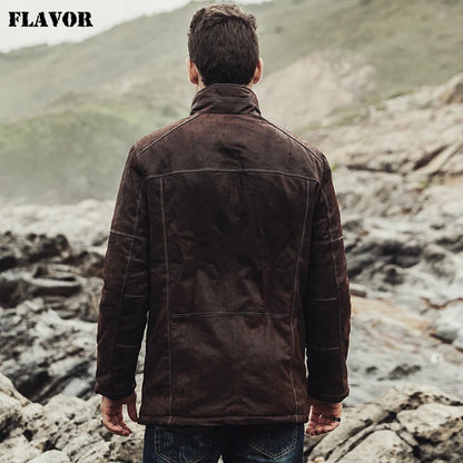 FLAVOR Men's Longline Leather Winter Coat – City Heritage