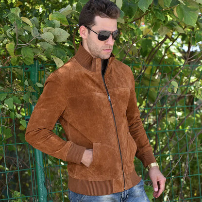 FLAVOR Men's Pigskin Leather Jacket – Downtown Edge