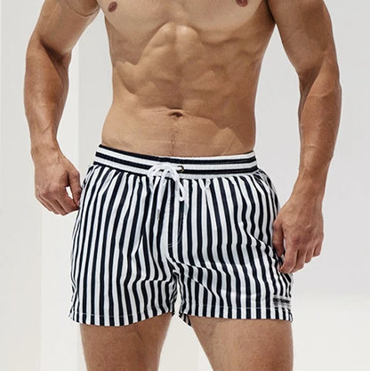 Striped Quick-Dry Lined Boardshorts | Men's Swimwear