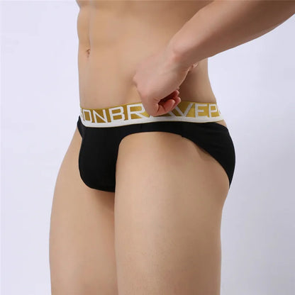 BRAVE PERSON Sexy Men's Cotton Briefs Hollow Design for Men Underwear
