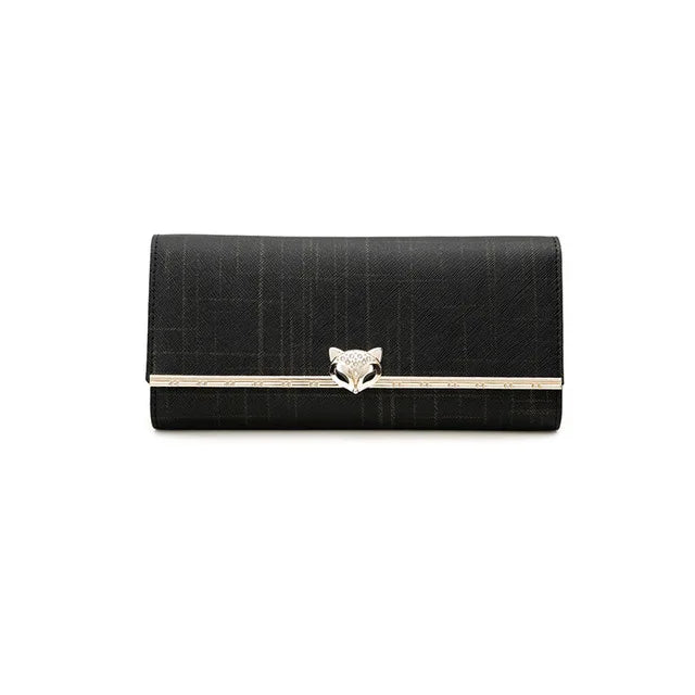 FOXER Women's Split Leather Long Wallet