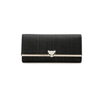 FOXER Women's Split Leather Long Wallet