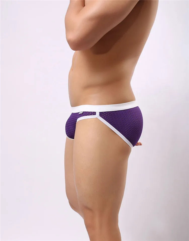 BRAVE PERSON Men's Breathable Mesh Briefs - High Quality Underwear