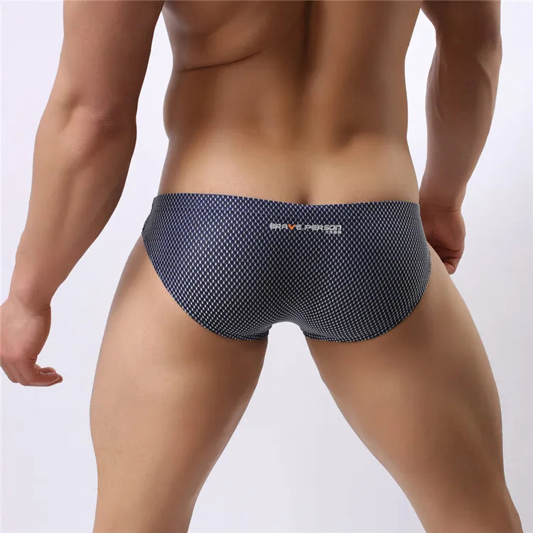 BRAVE PERSON Men's Sexy Briefs - Colourful High-Quality Nylon Underwear for Ultimate Comfort