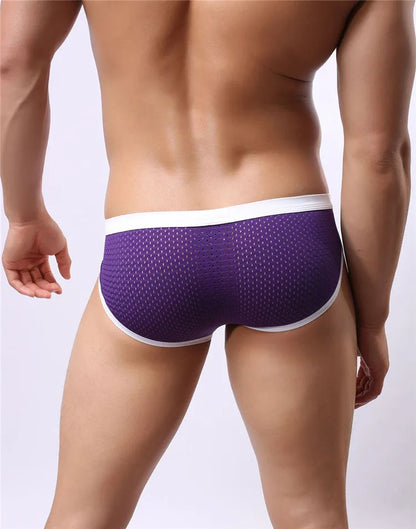 BRAVE PERSON Men's Breathable Mesh Briefs - High Quality Underwear