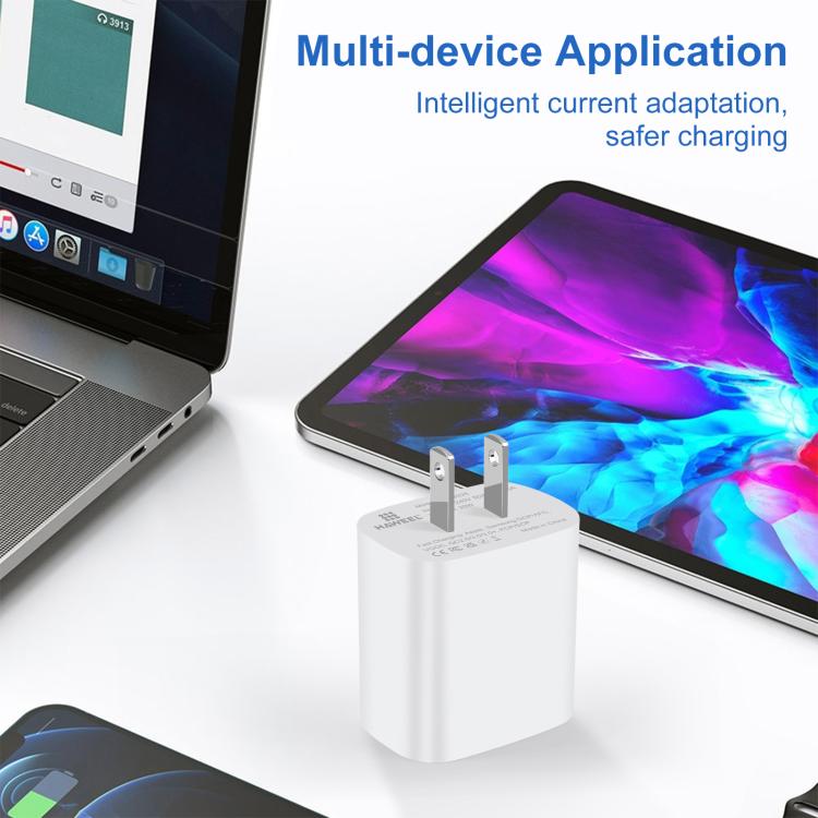 HAWEEL 20W Dual-Port Fast Charger Adapter, US Plug