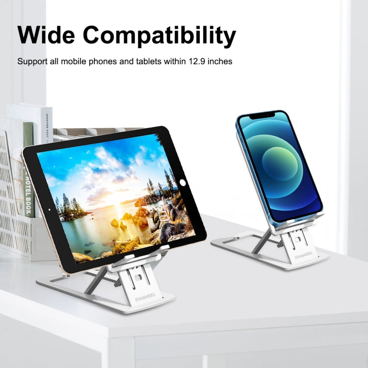 HAWEEL Adjustable Lifting Folding Portable Live Broadcast Desktop Plastic Holder