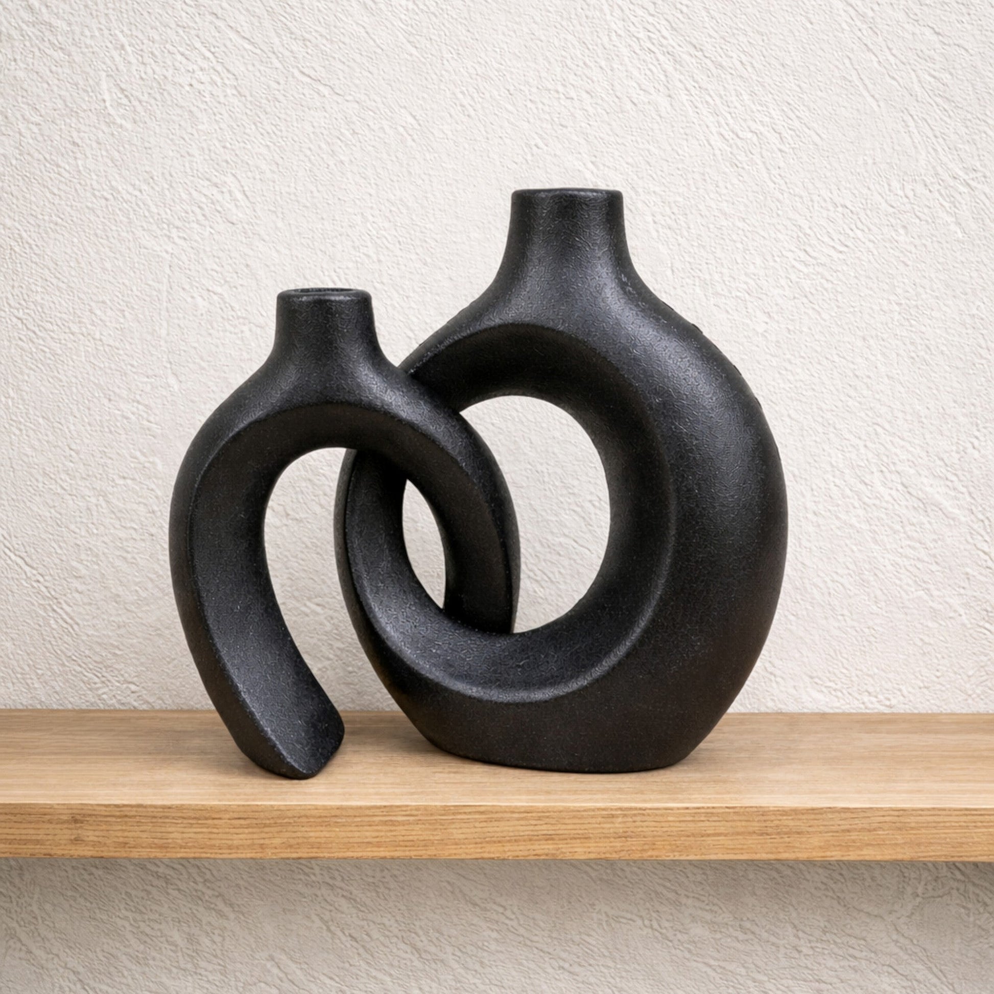 Frankly Cotton Sculptural Ceramic Vase Set Nest & Stem Homewares