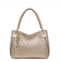 FOXER Split Leather Monogram Handbag