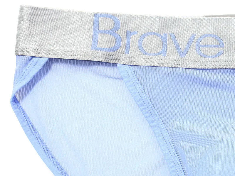 BRAVE PERSON Sexy Transparent Men's Briefs - Breathable Mesh Low-Waist Underwear for Ultimate Comfort